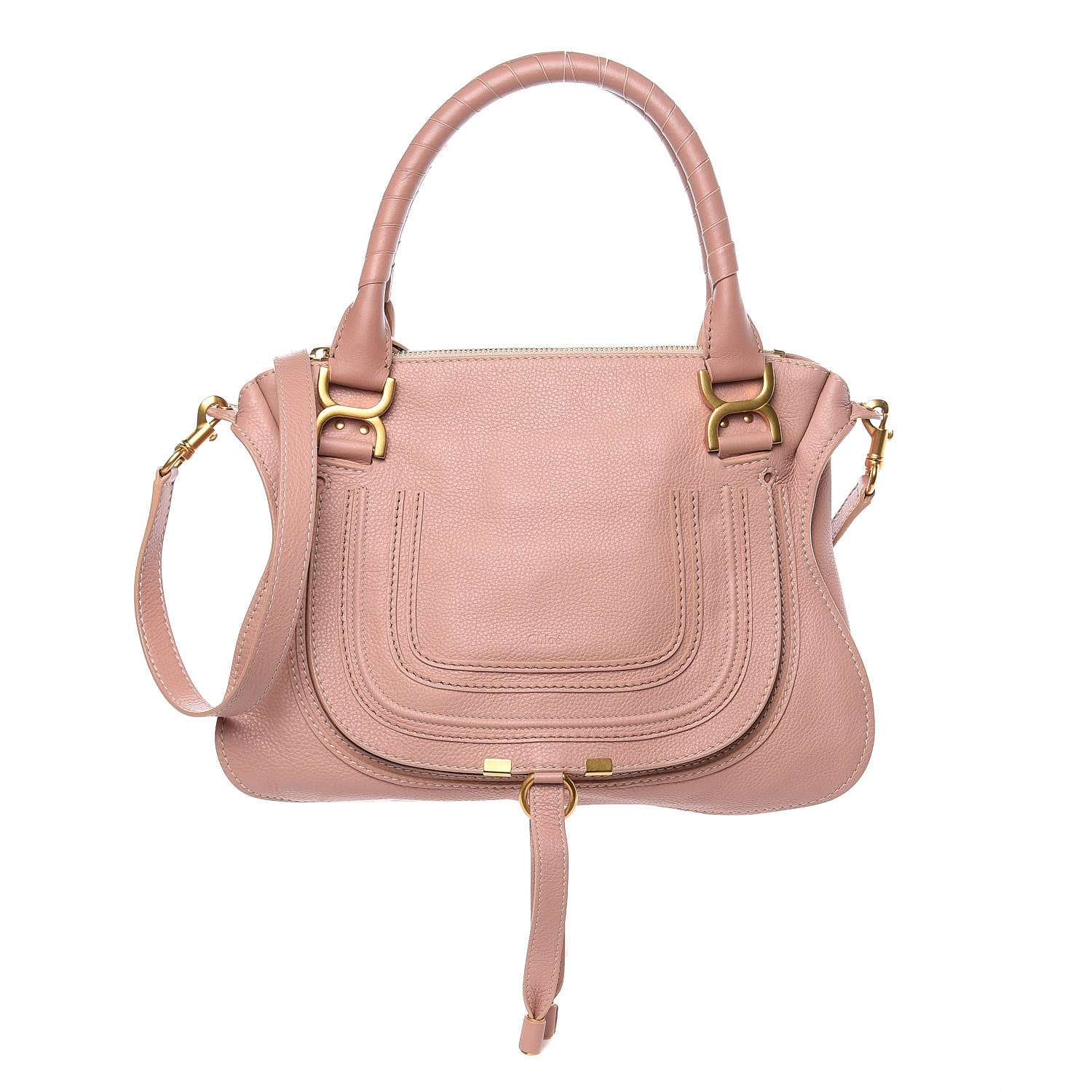 Chloe Calfskin Medium Marcie Satchel Anemone Pink 1 of 9