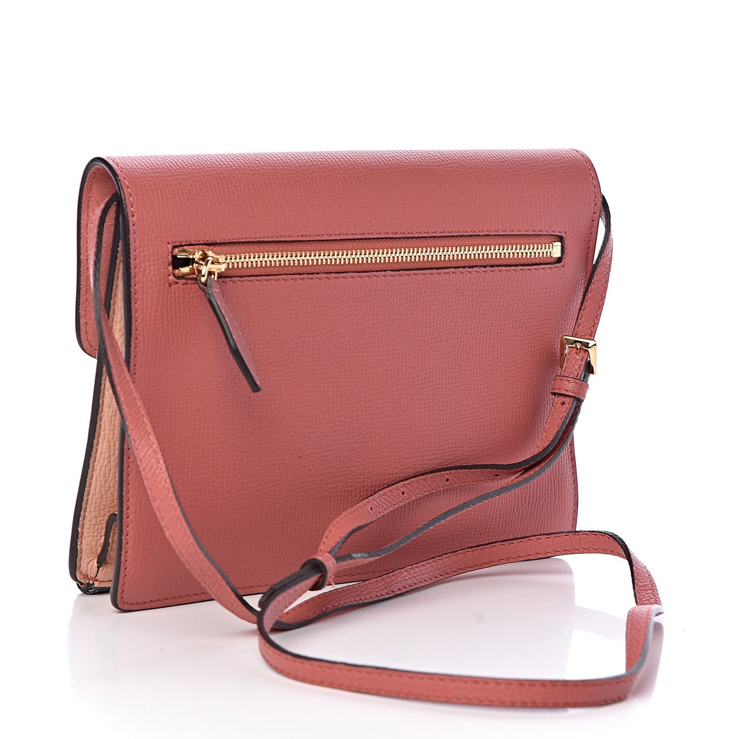 Derby Calfskin House Check Small Macken Crossbody Bag Copper Pink