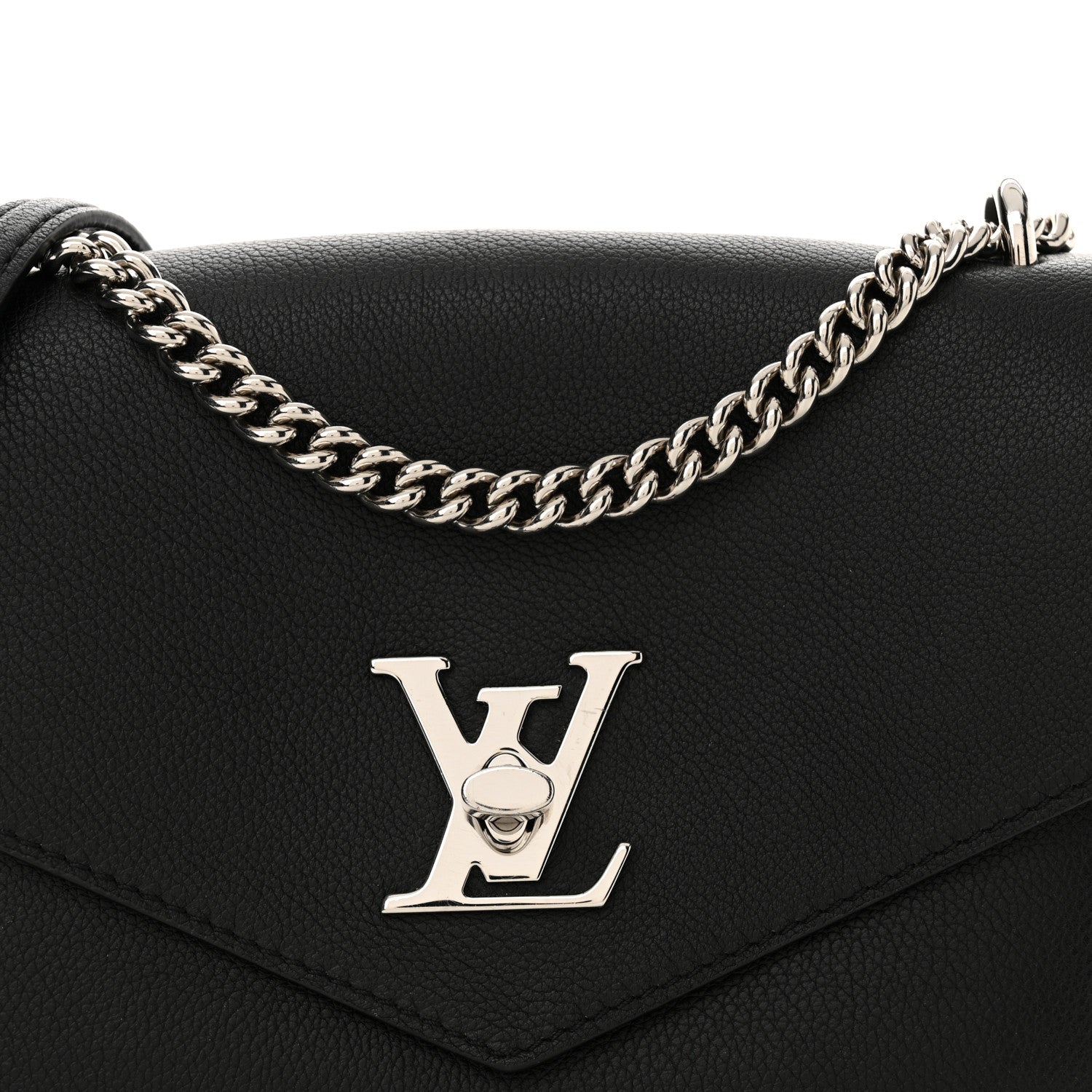 Louis Vuitton Soft Calfskin My Lockme Chain Bag BB Black 7 of 11