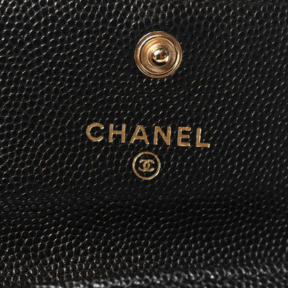 Chanel Caviar Quilted Boy Flap Card Holder Black 6 of 9