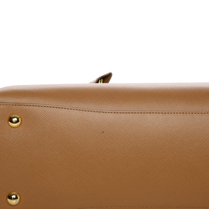 Prada Saffiano Lux Bowling Bag Caramel Talco 9 of 9