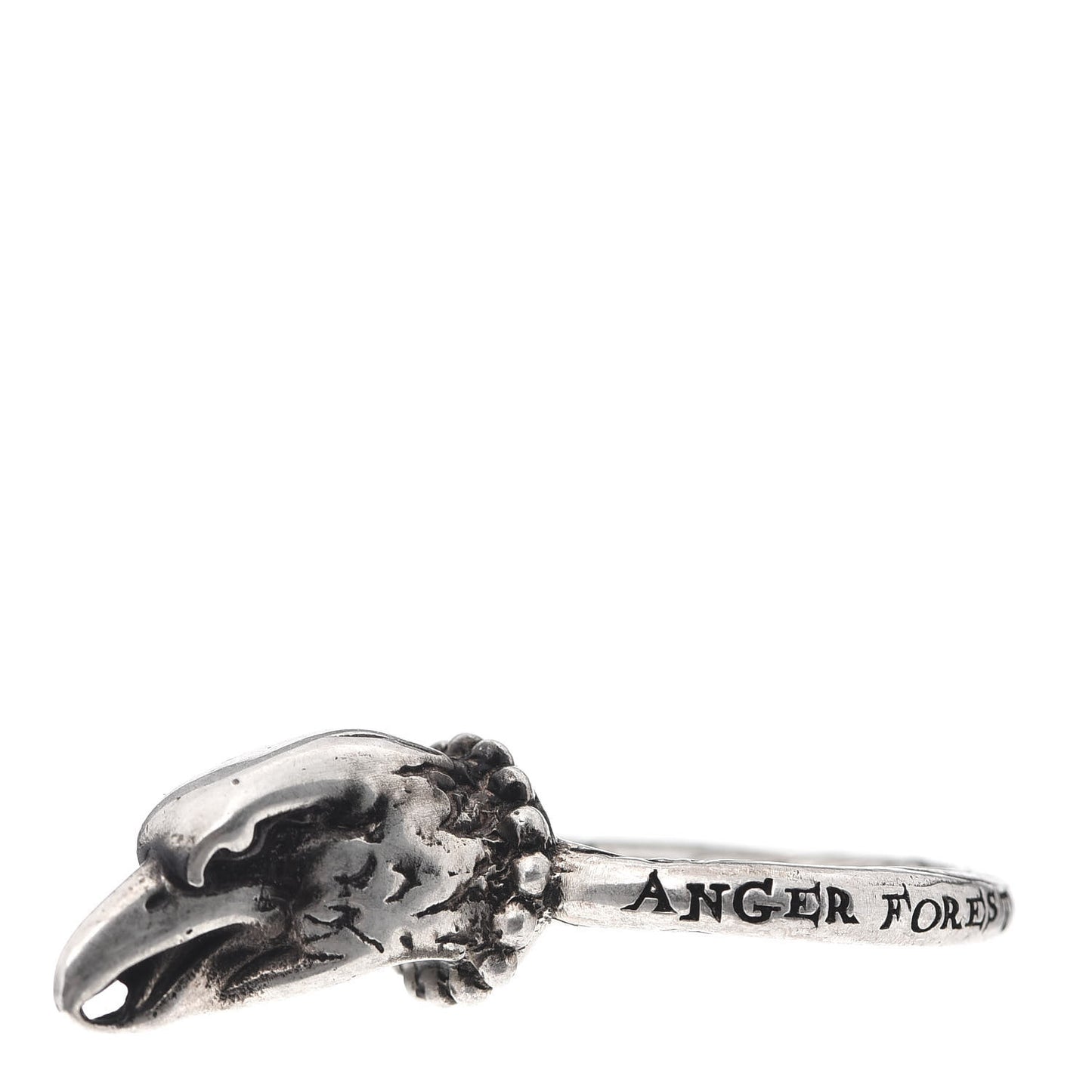 Sterling Silver Anger Forest Eagle Head Ring 53 6.25