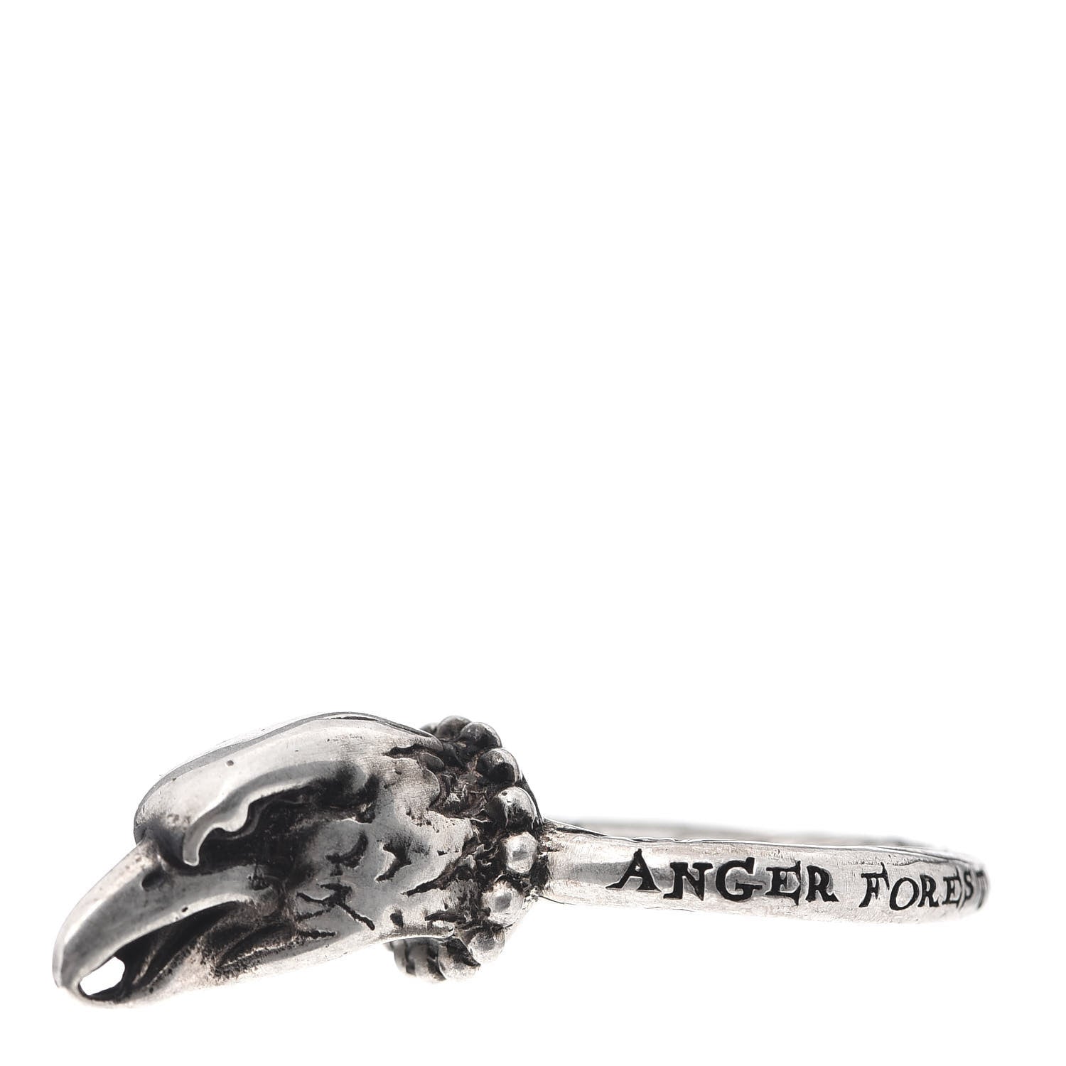 Gucci Sterling Silver Anger Forest Eagle Head Ring 53 6.25 4 of 7