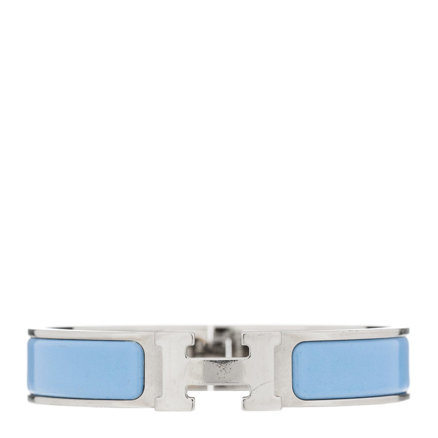 Enamel Narrow Clic Clac H Bracelet PM Bleu Du Nord