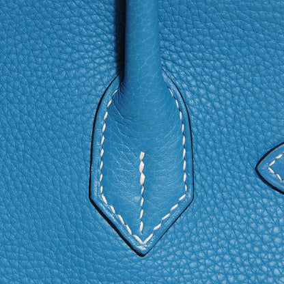 Hermes Togo Birkin 30 Blue Jean 13 of 29