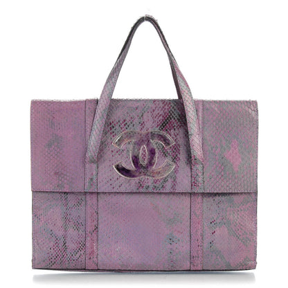 Chanel Iridescent Python Small CC Handbag Purple 1 of 9