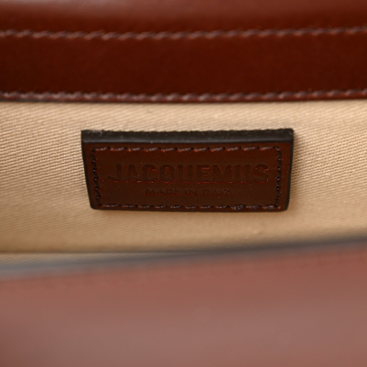 Smooth Calfskin Le Bambino Dark Burgundy