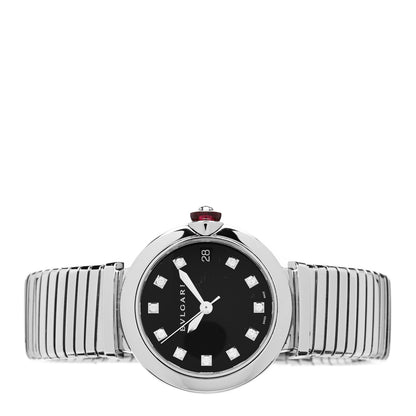 Bulgari Stainless Steel Diamond 33mm Lucea Automatic Watch Black 2 of 5