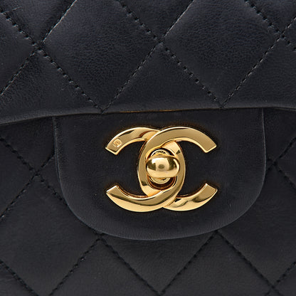 Chanel Lambskin Quilted Small Double Flap Black 11 of 15