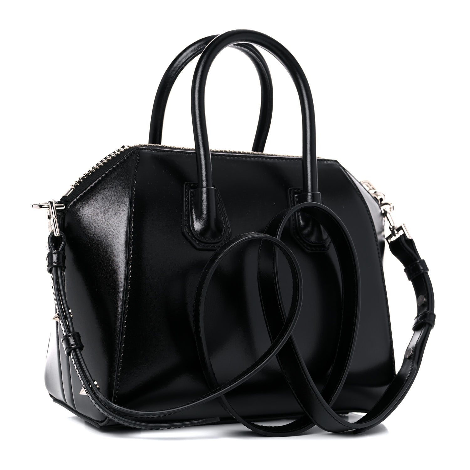 Givenchy Shiny Lord Calfskin Mini Antigona Black 3 of 9