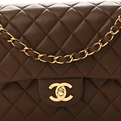 Chanel Lambskin Quilted Medium Double Flap Brown 8 of 12