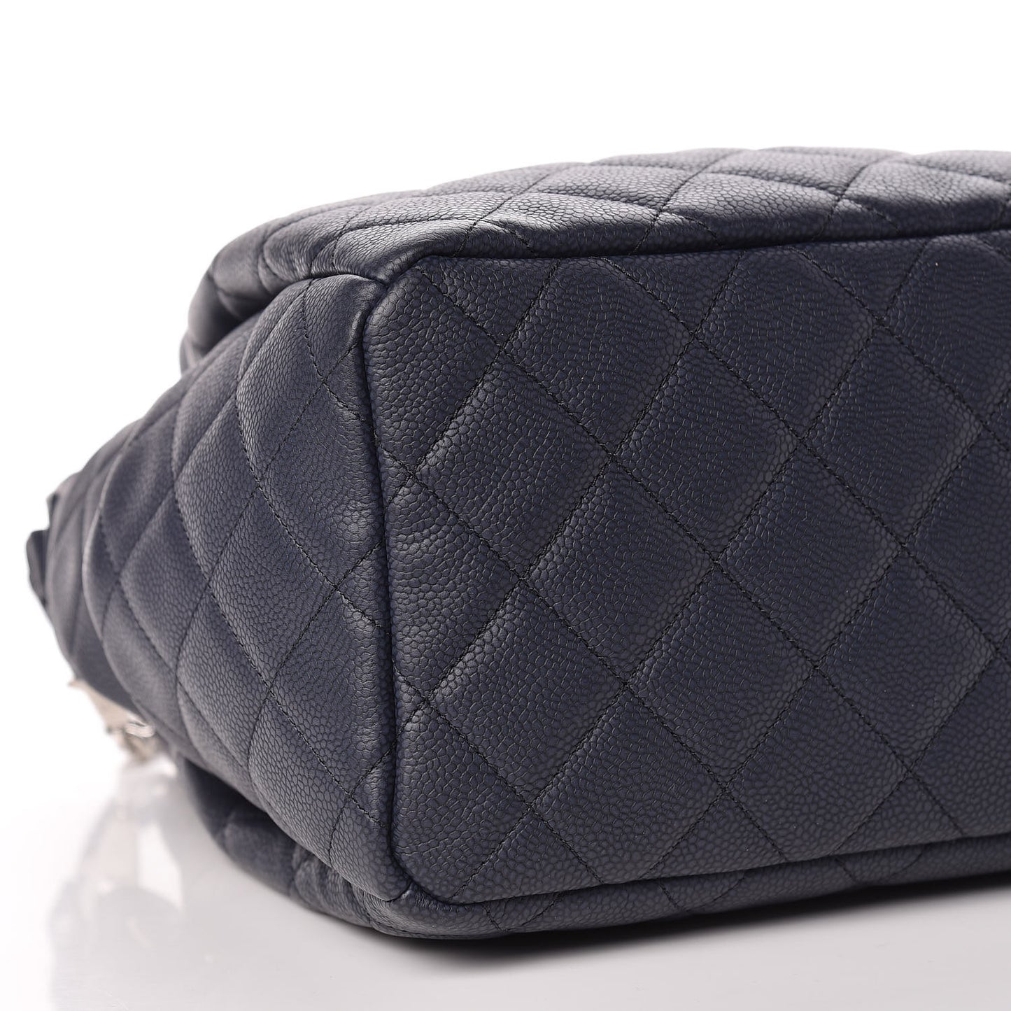 Lambskin Camellia Embossed Wallet On Chain WOC Black