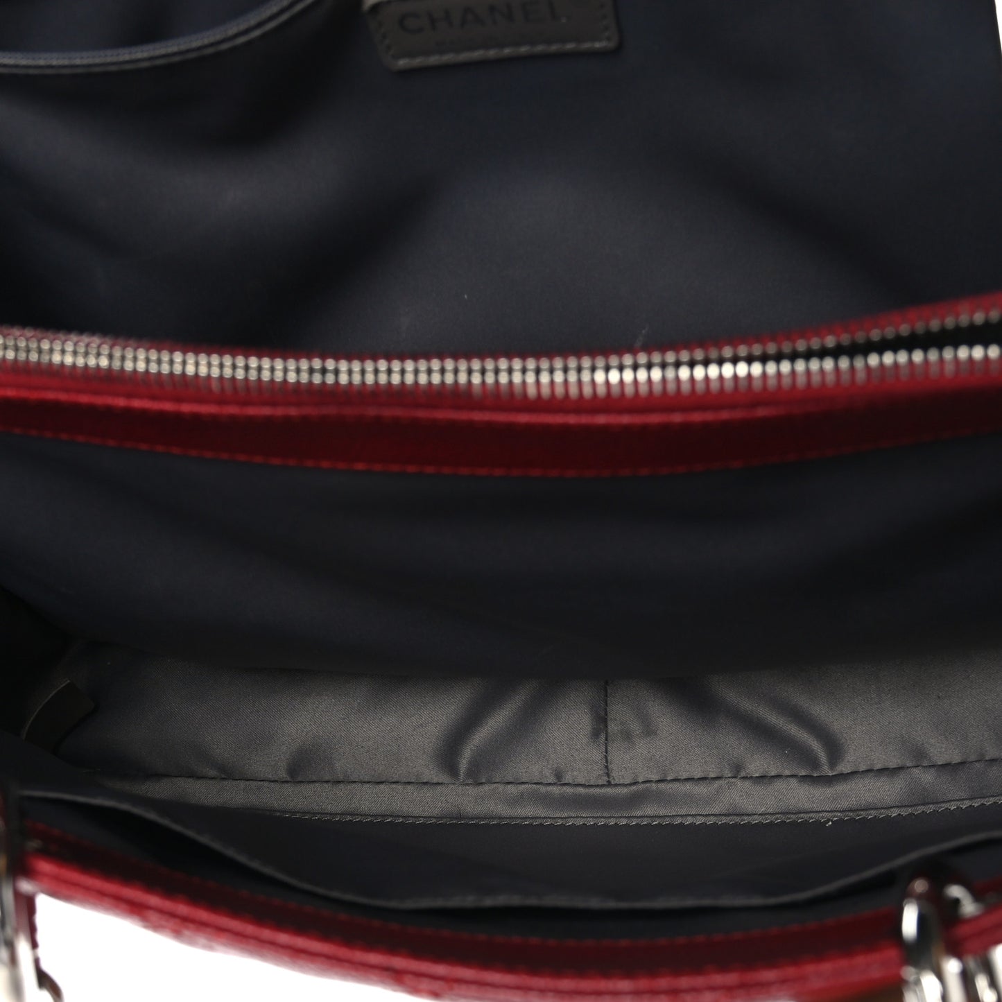 Caviar Quilted Grand Shopping Tote GST Red
