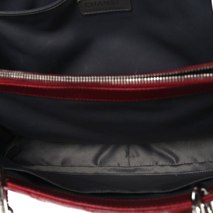 Chanel Caviar Quilted Grand Shopping Tote GST Red 6 of 12