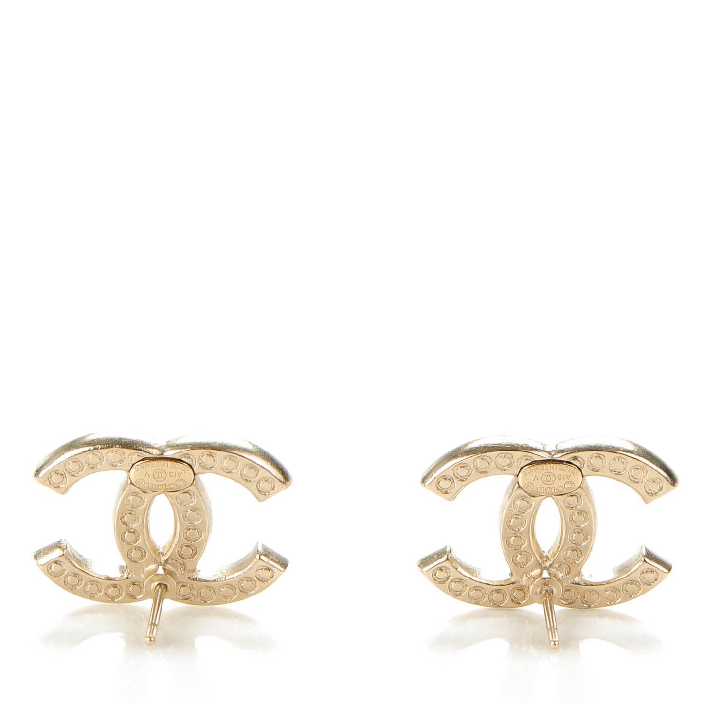 Crystal CC Earrings Silver