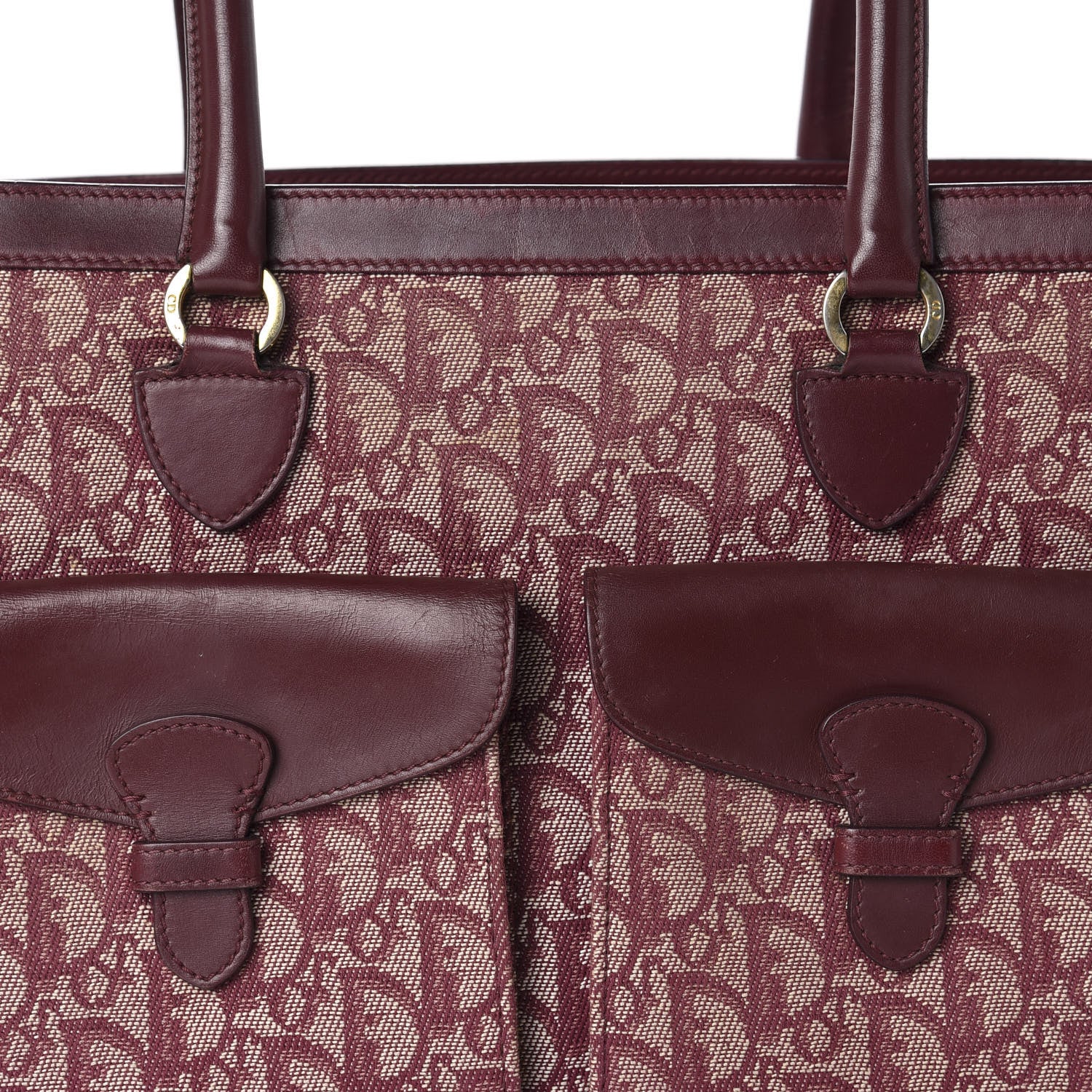 Christian Dior Monogram Tote Red 10 of 10