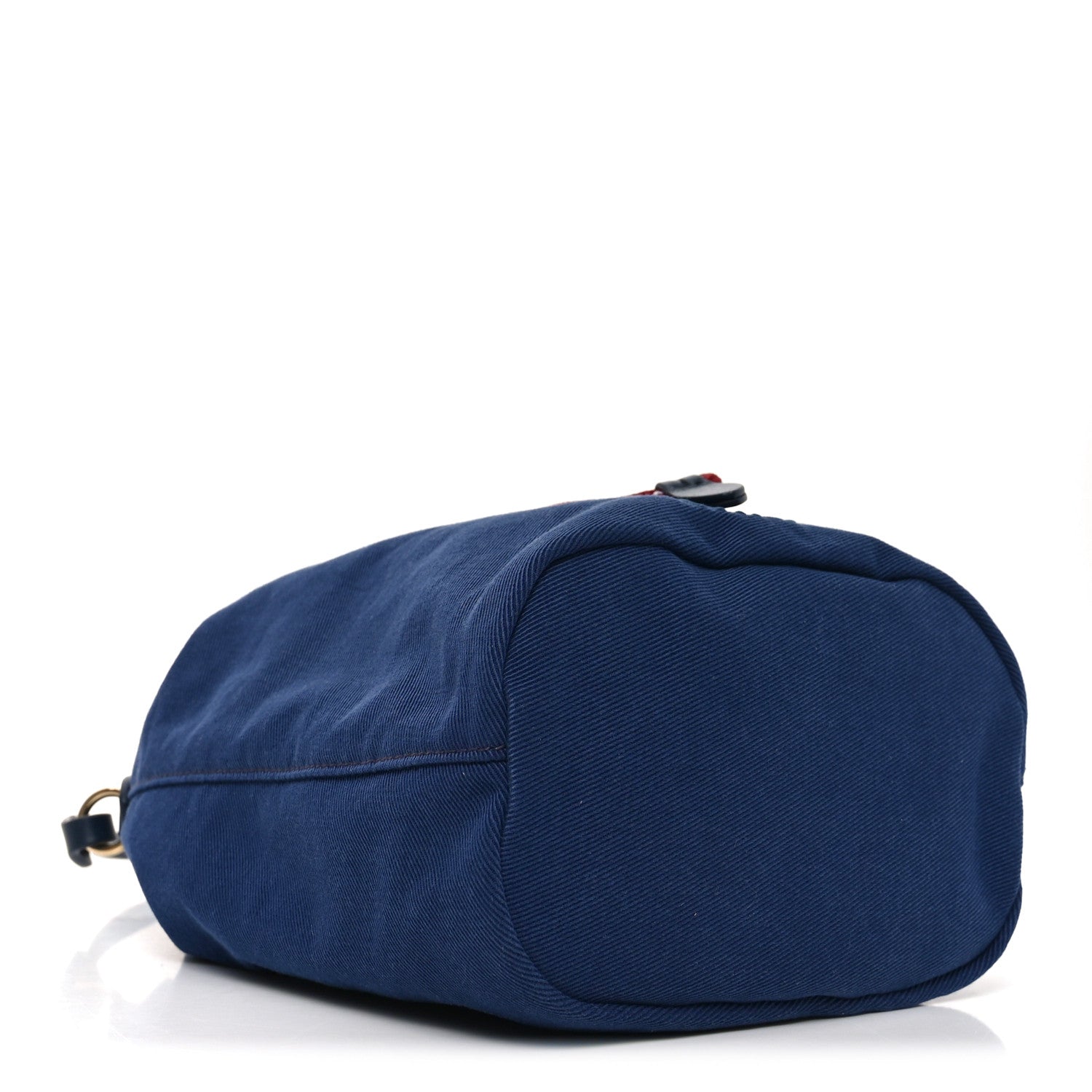 Miu Miu Canvas Gabardine Pouch Bucket Bag Indaco Amaranto 4 of 9