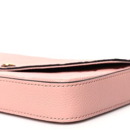Louis Vuitton Empreinte Pochette Felicie Chain Wallet Rose Poudre 12 of 13