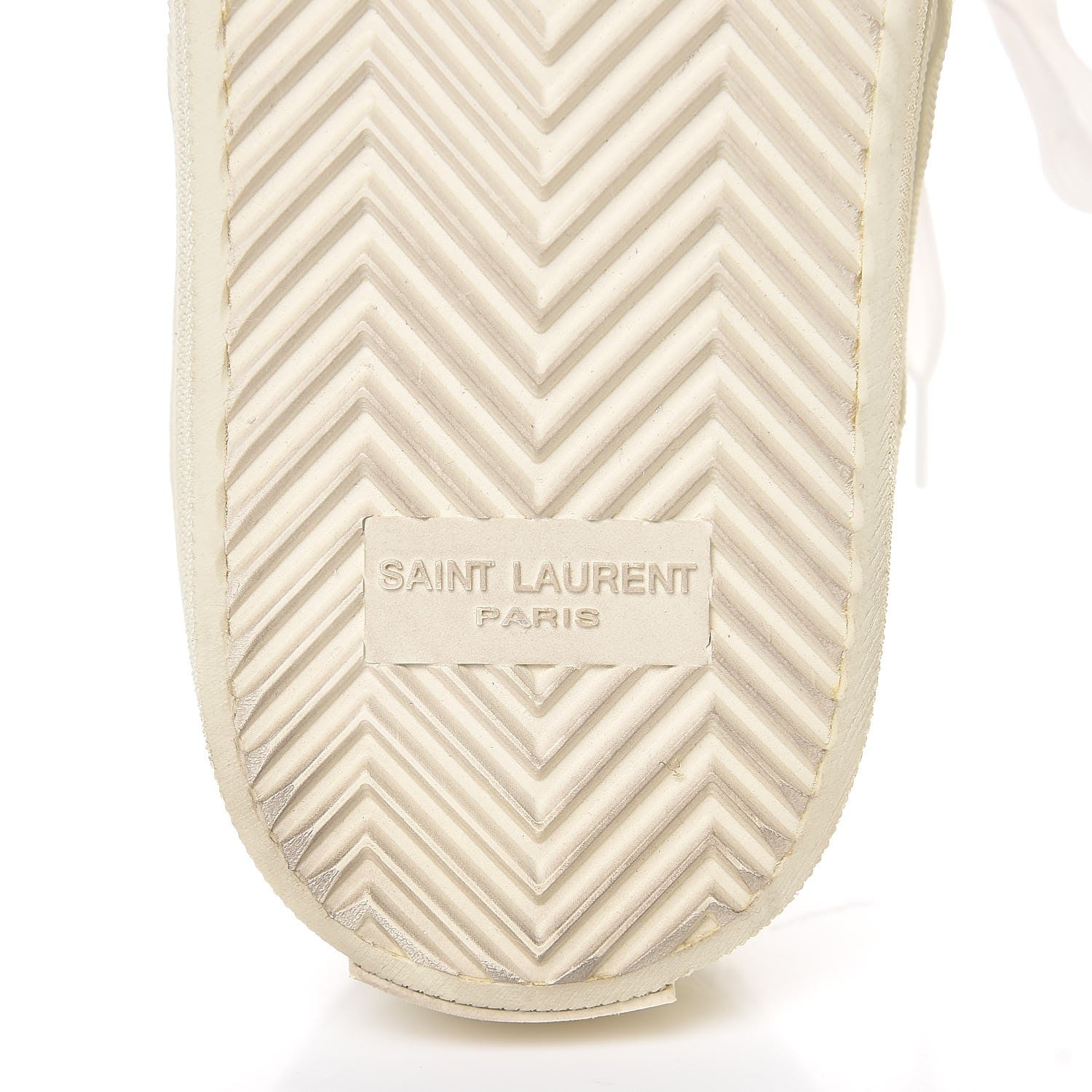 Saint Laurent Calfskin Star Court Sneakers 39.5 White Argent 6 of 8