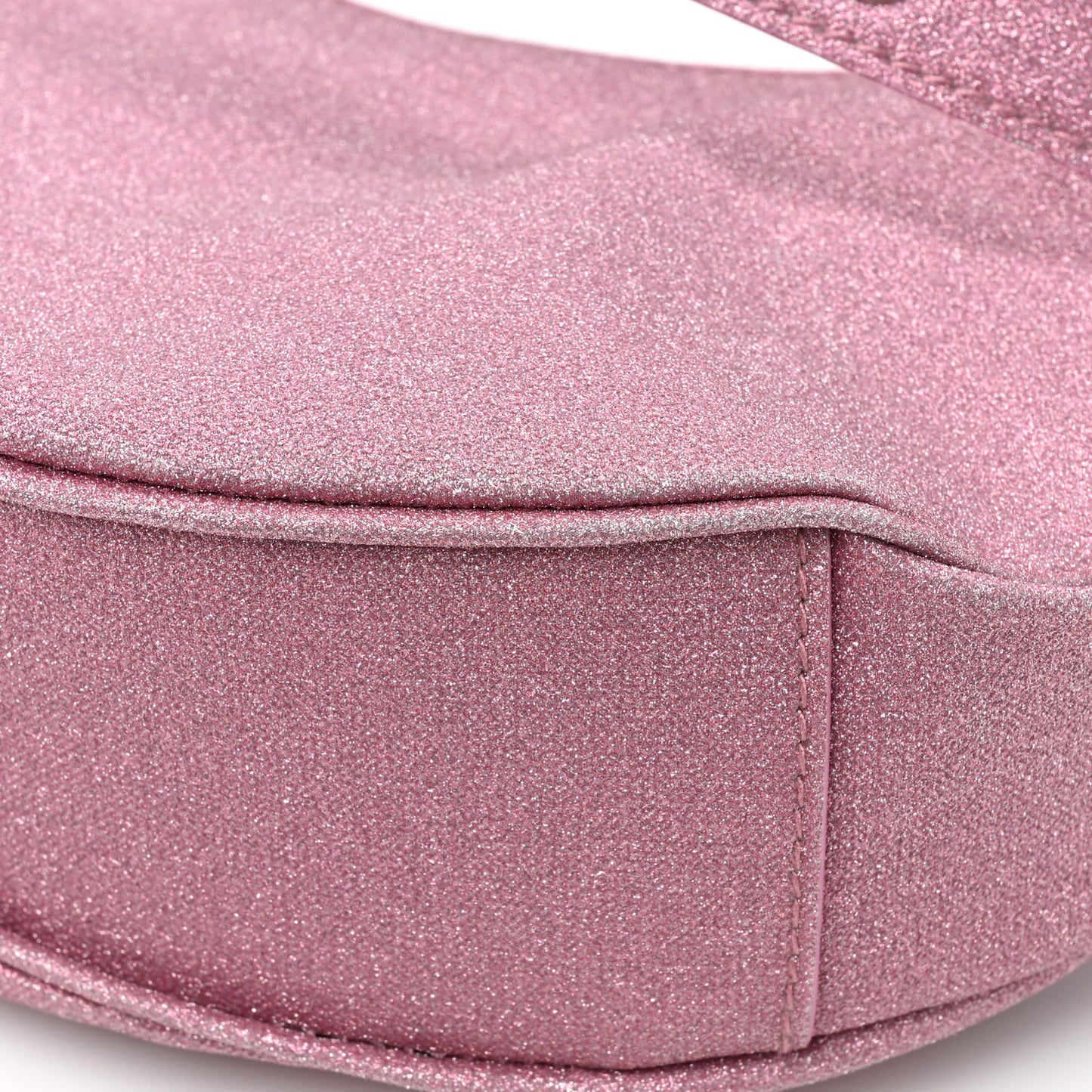 Sparkling Fabric Le Cagole Shoulder Bag XS Sweet Pink