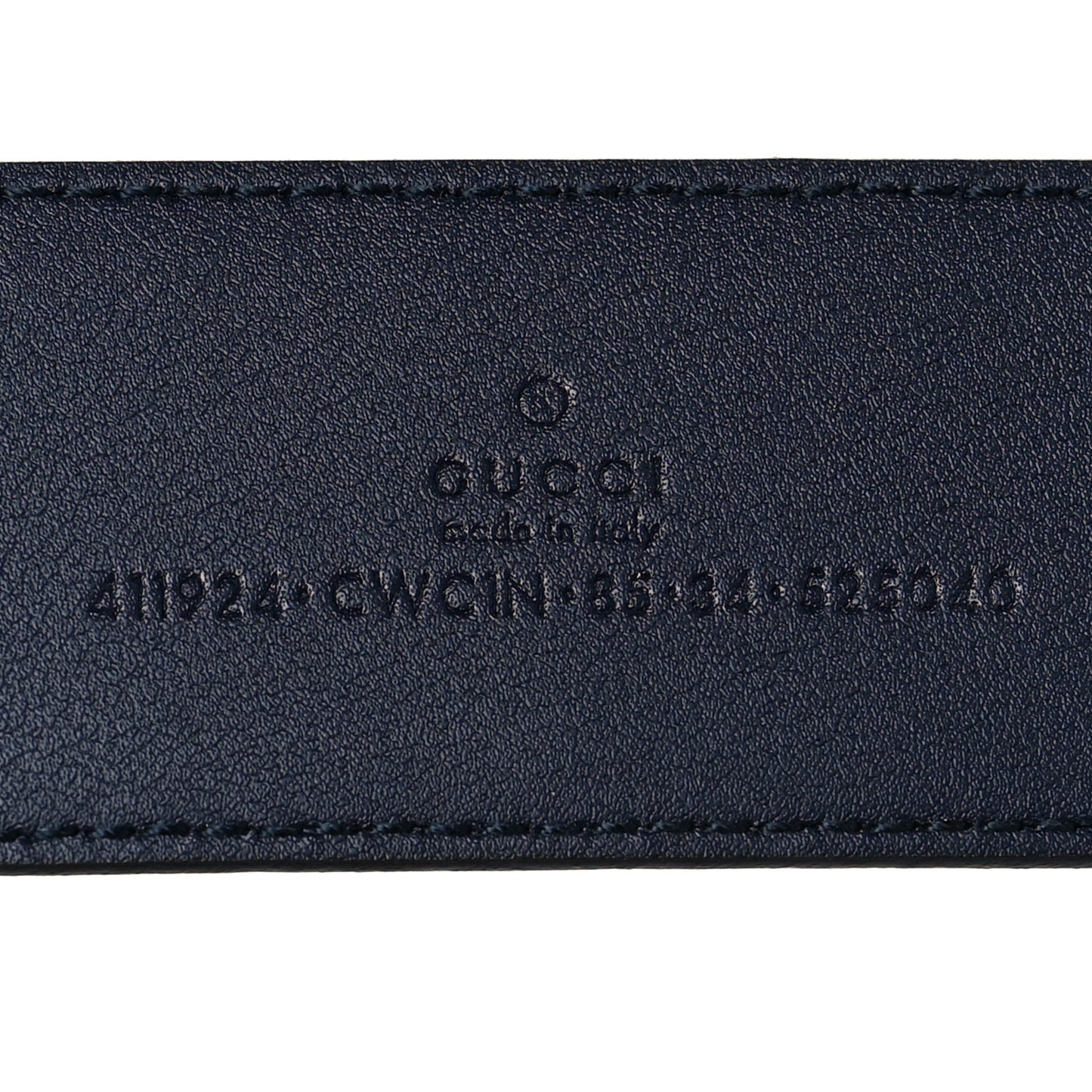 Guccissima Signature Interlocking G 40mm Belt 85 34 Blue