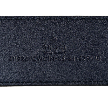 Gucci Guccissima Signature Interlocking G 40mm Belt 85 34 Blue 3 of 6
