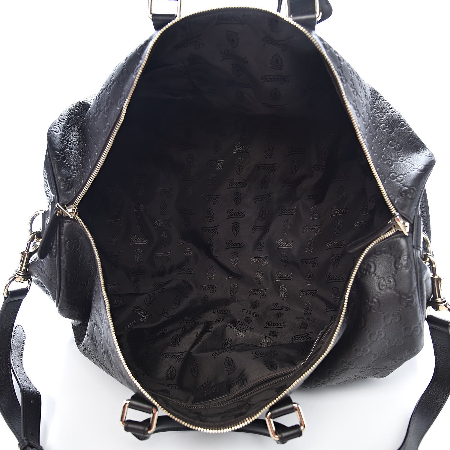 Gucci Guccissima Large Carry On Duffle Chocolate 5 of 11