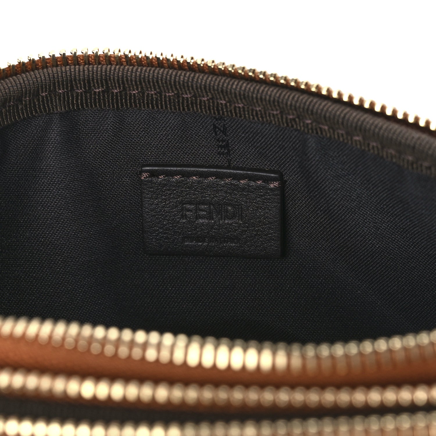 Fendi Vitello Grace Matte Easy Baguette Brandy 6 of 12