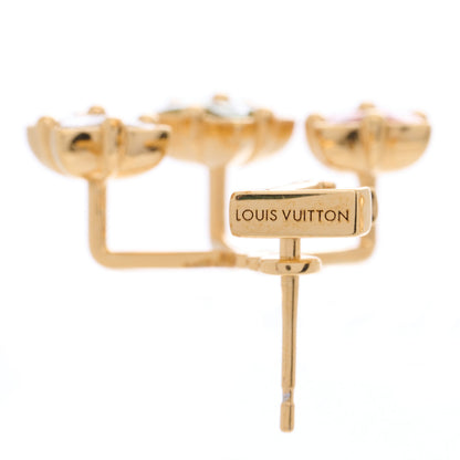 Louis Vuitton Metal Crystal Loulougram Earrings Multicolor 4 of 4