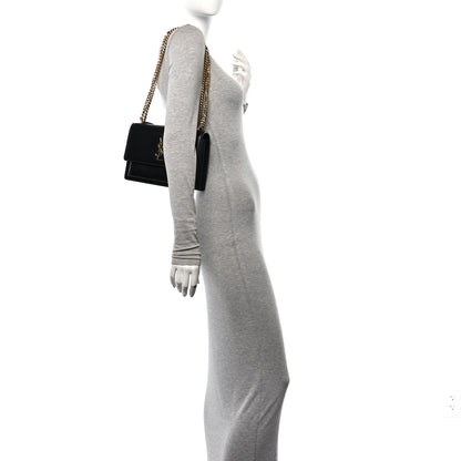 Saint Laurent Calfskin Medium Monogram Sunset Black 2 of 10