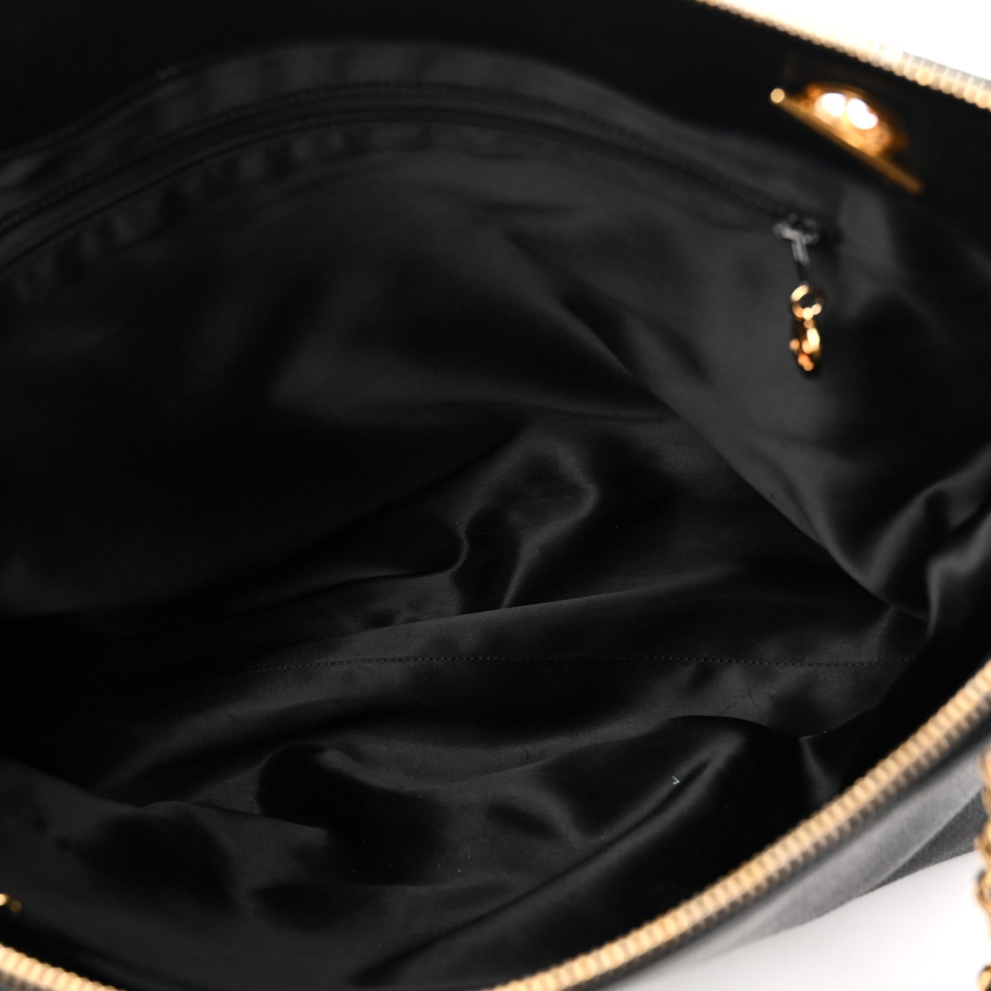 Caviar Large CC Shoulder Bag Black