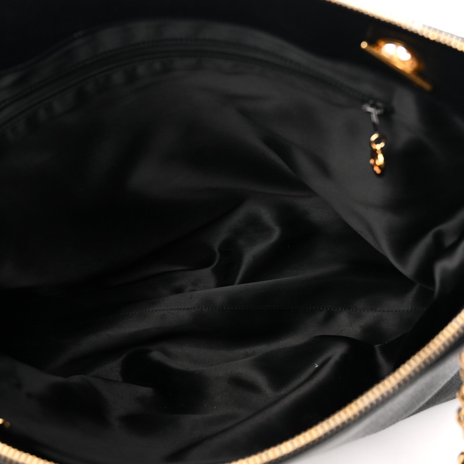 Chanel Caviar Large CC Shoulder Bag Black 5 of 10