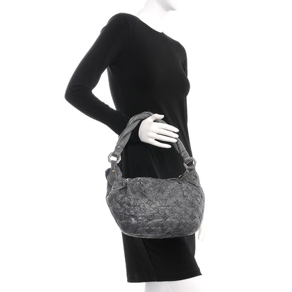 Louis Vuitton Lambskin Olympe Nimbus PM Anthracite 2 of 7