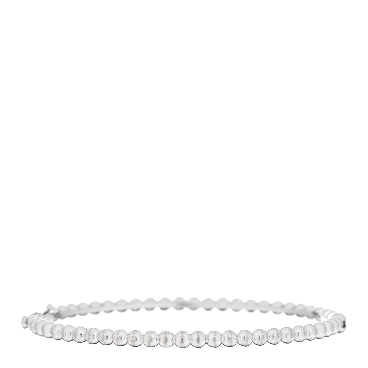 18K White Gold Perlee Pearls of Gold Bracelet M