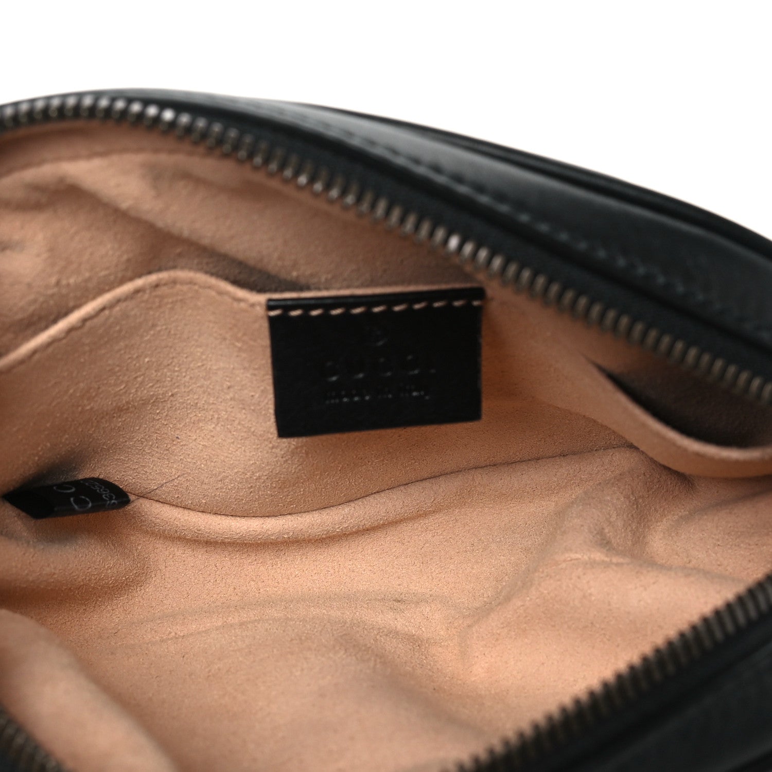 Gucci Calfskin Matelasse GG Marmont Belt Bag 95 38 Black 5 of 11