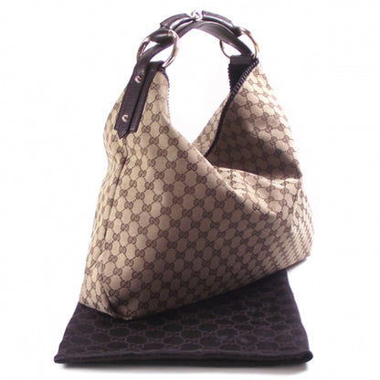 Gucci Monogram Large Horsebit Chain Hobo 3 of 11