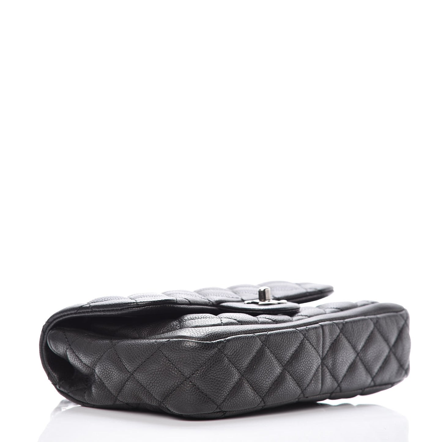 Caviar Quilted Medium Now and Forever Flap Black