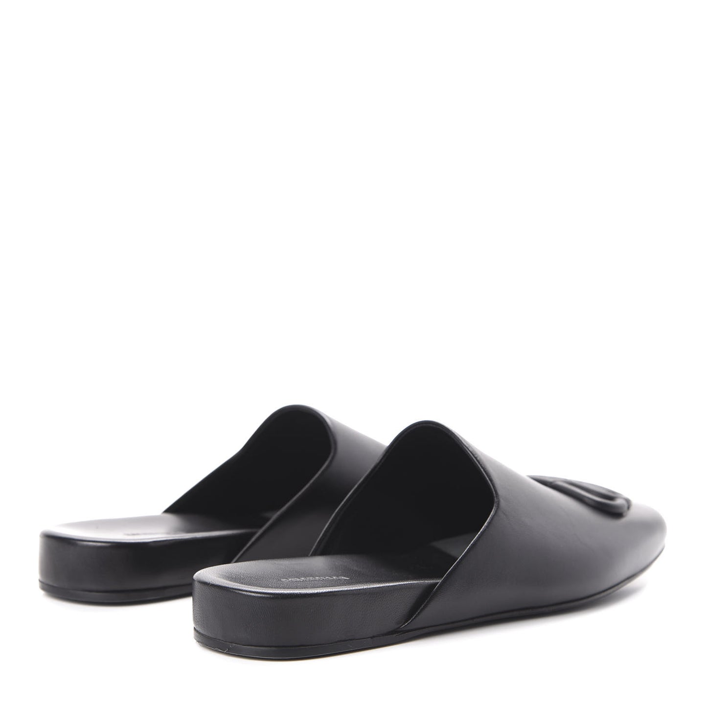 Calfskin BB Mules 35.5 Black