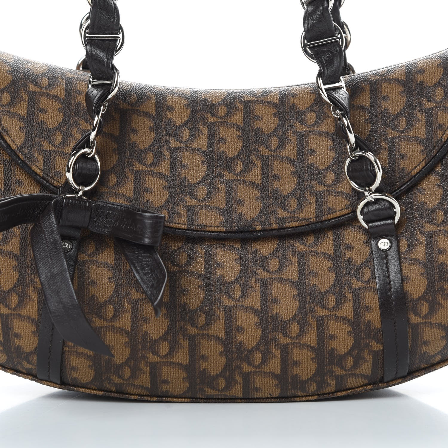 Christian Dior Monogram Romantique Trotter Bag Brown 8 of 18