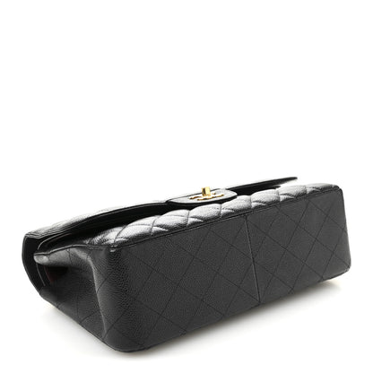 Chanel Caviar Quilted Jumbo Double Flap Black 4 of 10