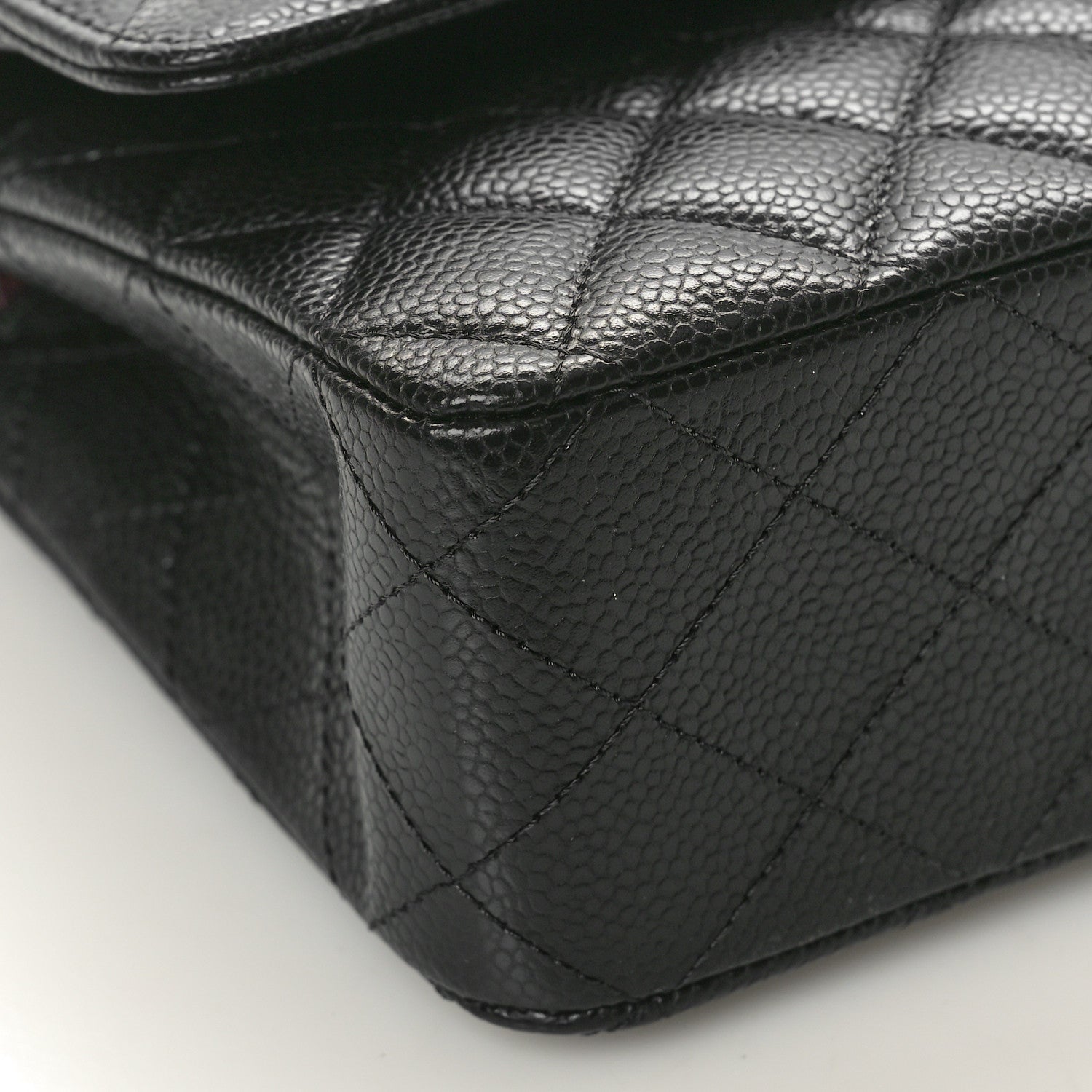 Chanel Caviar Quilted Medium Double Flap Black 9 of 10