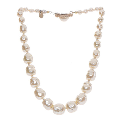 Chanel Baroque Pearl Short Necklace Gold 3 of 6