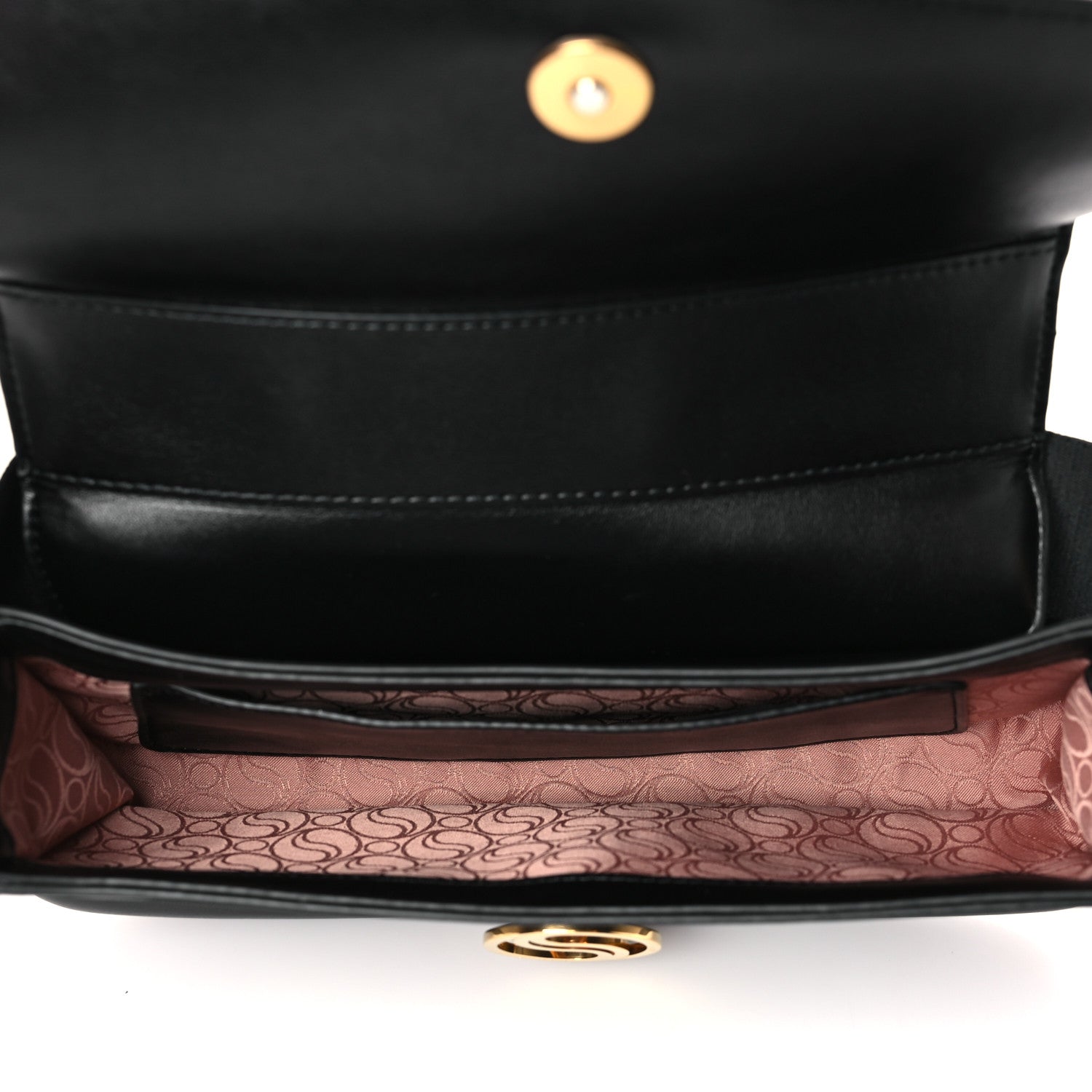 Stella McCartney Eco Alter Nappa Padded S Wave Shoulder Bag Black 5 of 9