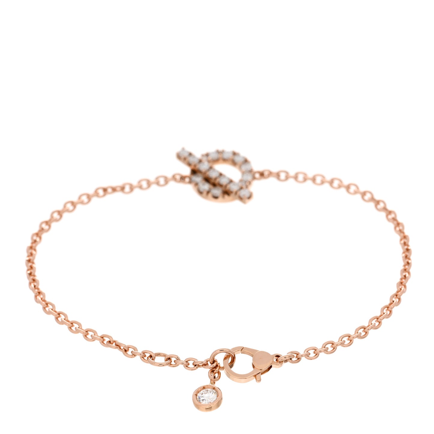 18K Rose Gold Diamond Finesse Bracelet SH