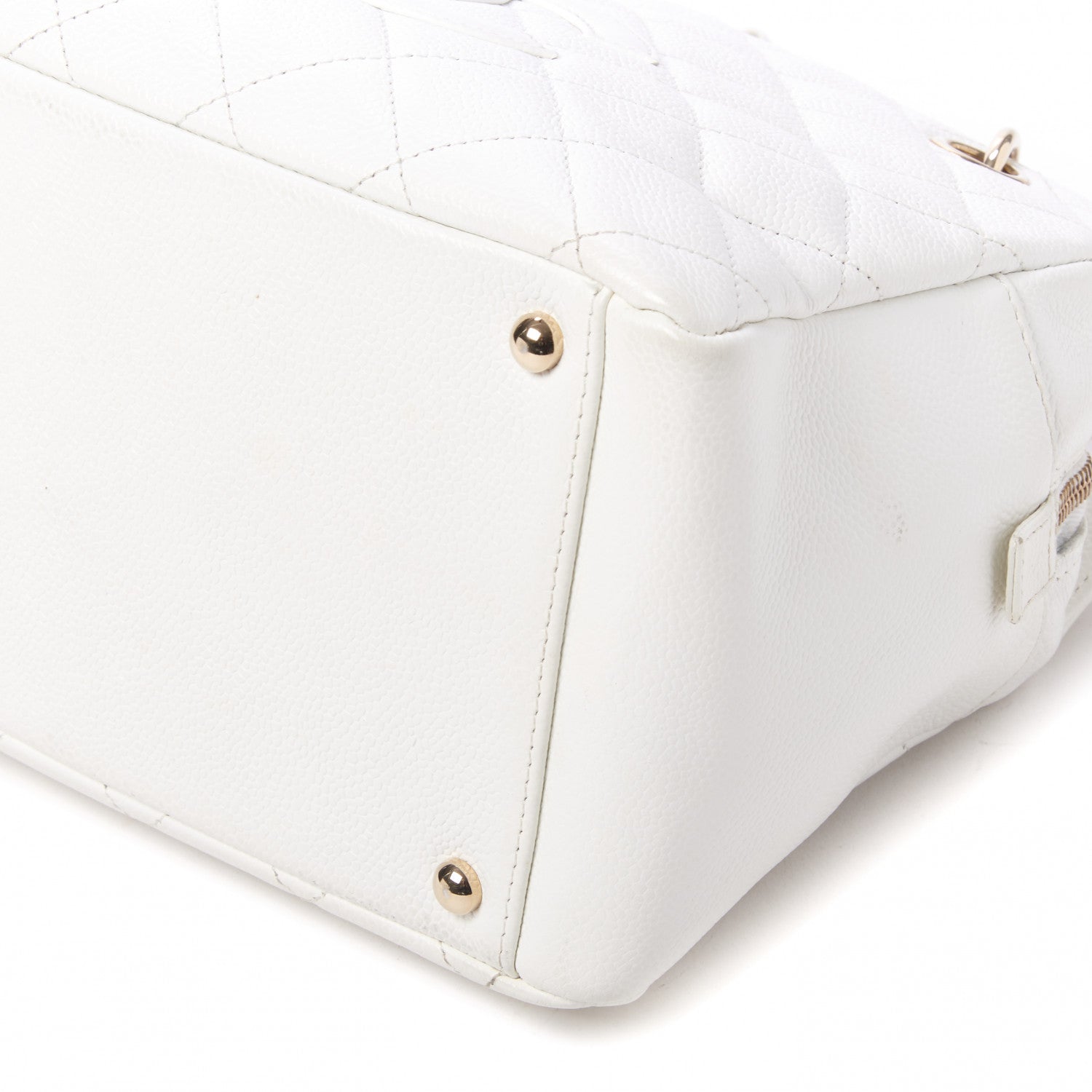 Chanel Caviar Quilted Petit Timeless Tote PTT White 4 of 9