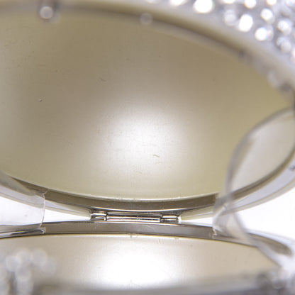 Chanel Plexiglass Strass CC Round Minaudiere Clutch Silver 7 of 16