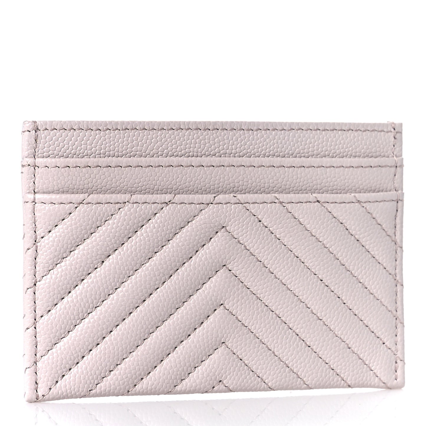 Caviar Quilted Chevron Boy Card Holder Light Purple