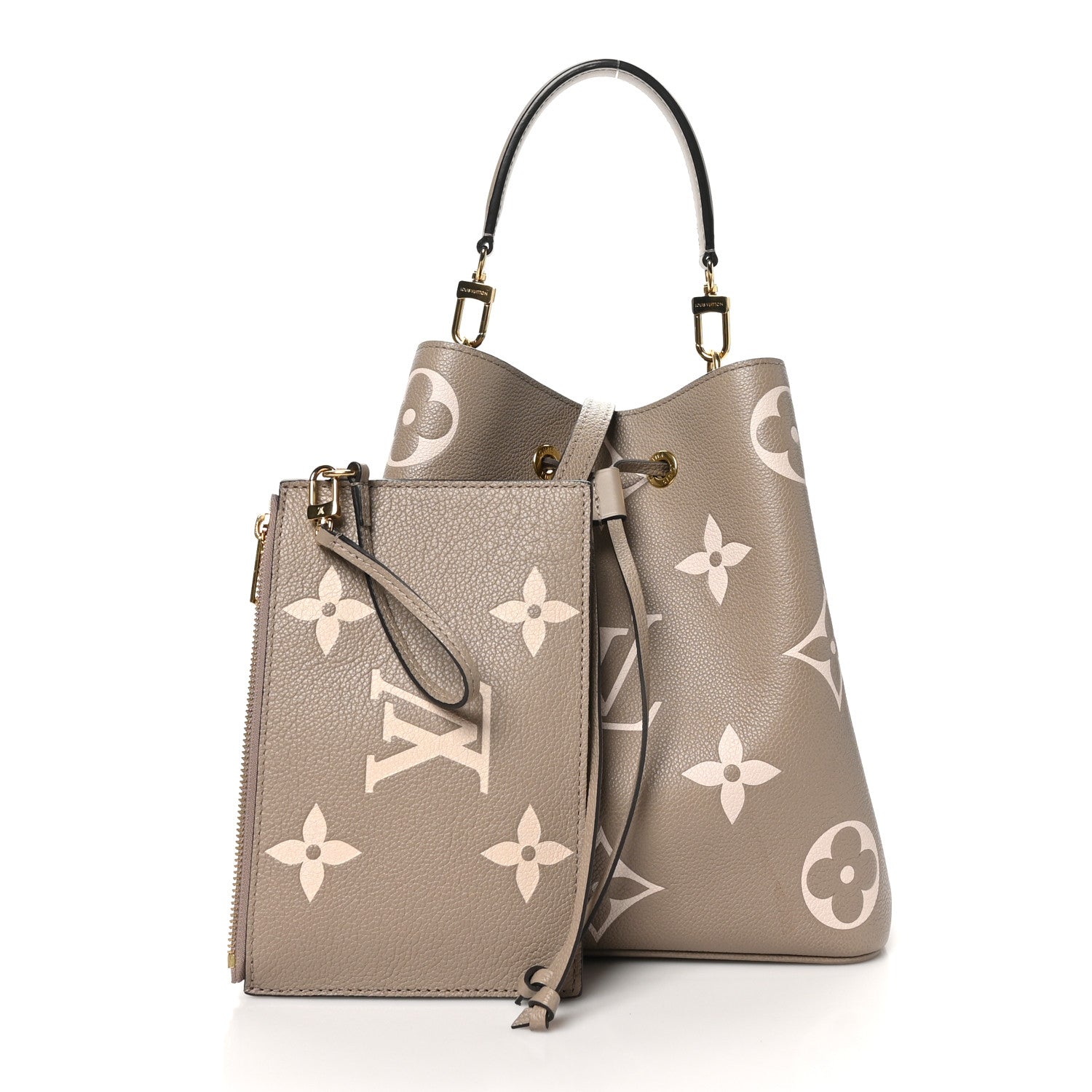 Louis Vuitton Empreinte Monogram Giant Neonoe MM Tourterelle Creme 3 of 10