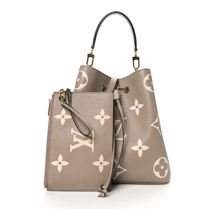 Louis Vuitton Empreinte Monogram Giant Neonoe MM Tourterelle Creme 3 of 10
