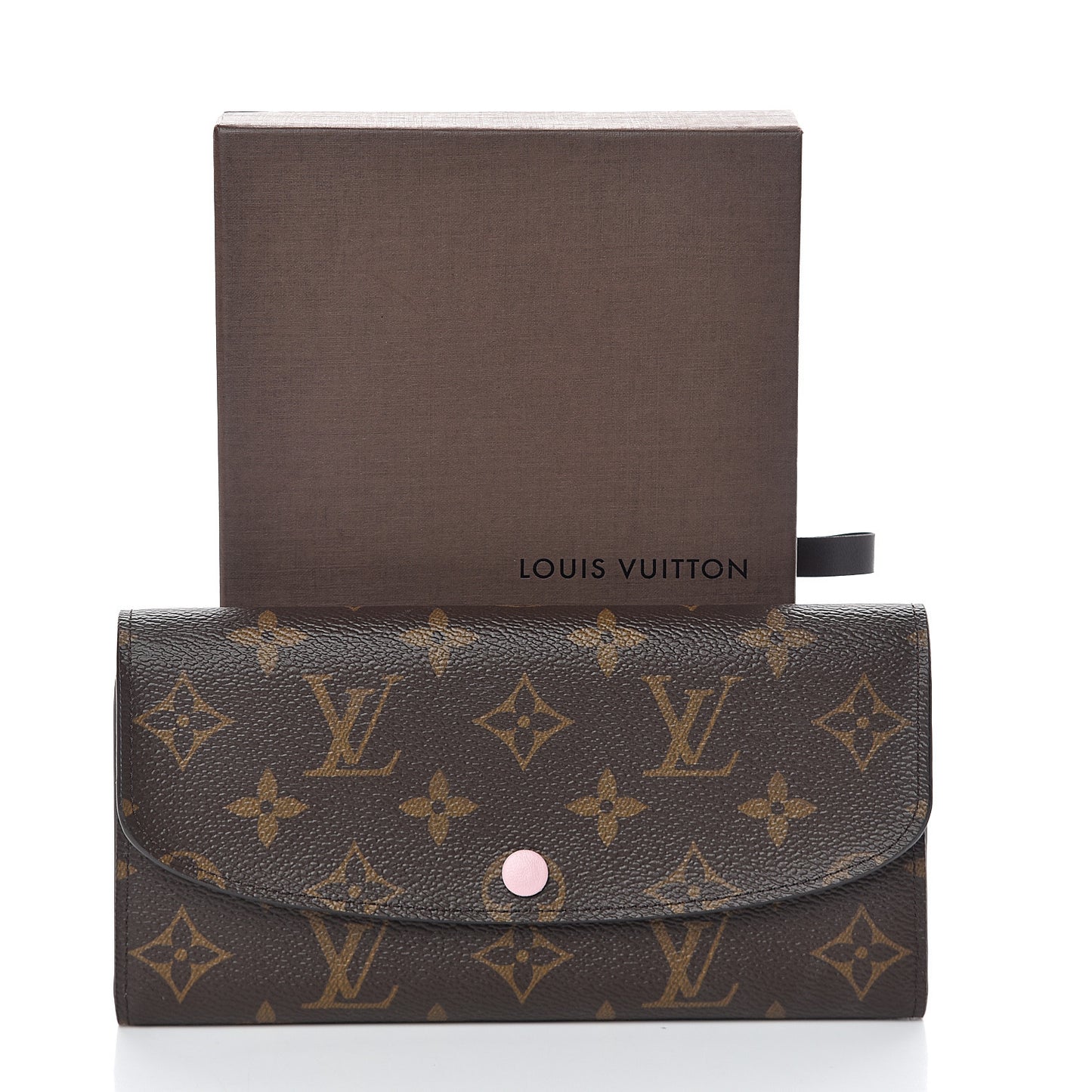 Monogram Emilie Wallet Rose Ballerine